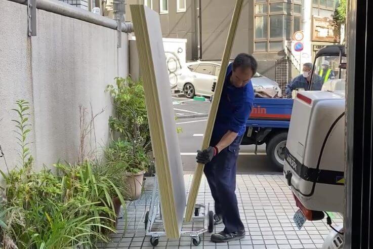 マンション搬入1 マンション搬入1